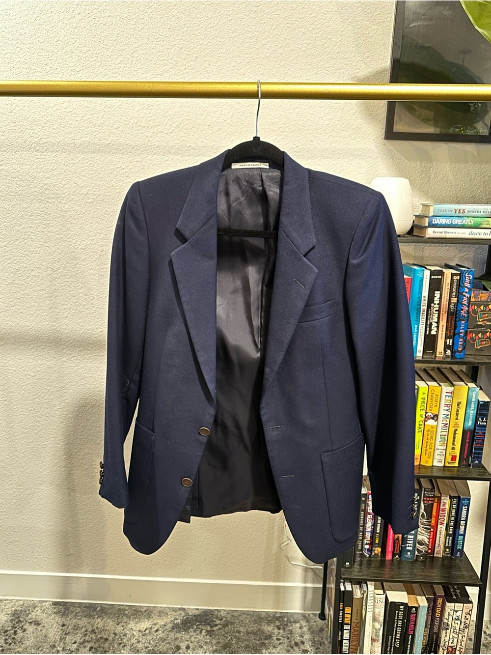 YSL Vintage Men's Blazer in Navy Blue - Size Small Slim (see measurements) - Picture 4 of 16